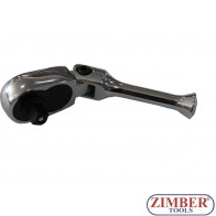 Stubby Flexible Ratchet Handle 1/4", 48 Teeth - (ZR-04RHFS1448V) - ZIMBER TOOLS