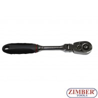 Flexible ratchet handle - 1/4" 48 teeth, (ZL-08211) - ZIMBER TOOLS