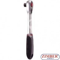Reversible ratchet handle features a 48 teeth 1/4" (ZL-05214) - ZIMBER TOOLS