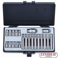 Star tamperproof bit set 22pc. (4222) - FORCE