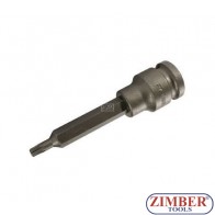 Накрайник на вложка ударна T-STAR, 100 mm удължен 1/2"  T27 - BGS