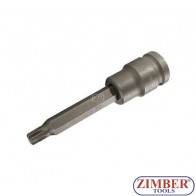 Накрайник на вложка ударна T-STAR, 100 mm удължен 1/2" T50 - BGS