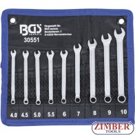 Maul-Ringschlüssel-Satz | SW 4 - 10 mm | 9-tlg - 30551 - Bgs technic.