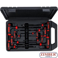 К-т Т-образни шестограми с топка 2x100 мм - 10x200 мм - BGS