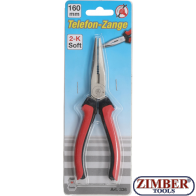 Long Nose Pliers | straight | 160 mm - 336- BGS technic--Kraftmann..