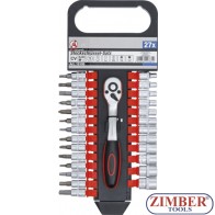 Steckschlüssel-Satz | Antrieb 6,3 mm (1/4") | SW 4 - 13 mm | 27-tlg.  - 15105 - BGS-technic.