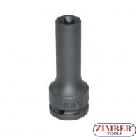 Star impact deep socket E24, x 110 mm, 3/4", 46611024  - FORCE