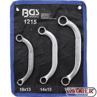 Starter- und Blockschlüssel-Satz | SW 10x13 - 17x19 mm | 3-tlg. - 1215 - BGS technic. 
