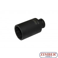 38mm 1/2"Dr. Shaft Deep Air Impact Socket - 12PT, ZR-08DAIS438M - ZIMBER TOOLS