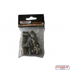 10 PCSChinese supplier fasteners and screws wire thread insert M12 X 1.75 X 16.3mm - ZT-04J1068 - SMANN TOOLS