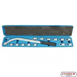 Changeable Pulley Holder Wrench Set 15 pcs, ZR-36CPHWS15 - ZIMBER-TOOLS