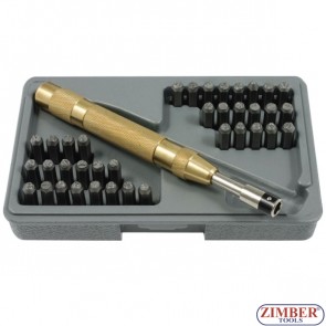 Automatic Hand Letter and Number Steel Stamp,  ZR-18APS37 - ZIMBER TOOLS.