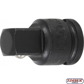 Impact Socket Adaptor | internal square 10 mm (3/8") - external square 12.5 mm (1/2") - 174 - BGS technic.