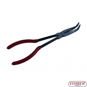 Extra Long Needle Nose Pliers-Bent 90°280mm. 11" , ZR-19PLNNB1101 - ZIMBER-TOOLS.