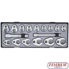 Crowfoot flare nut wrench set 17pc. 5172 - FORCE.