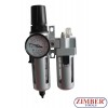 Druckluft-Filter/Öler-Einheit mit Druckregler - ZR-11ACUFRL1201 - ZIMBER TOOLS