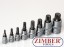 Impact Bit Socket Set Spline (for XZN) M4 - M16, 8 pcs. (5105) - BGS technic 